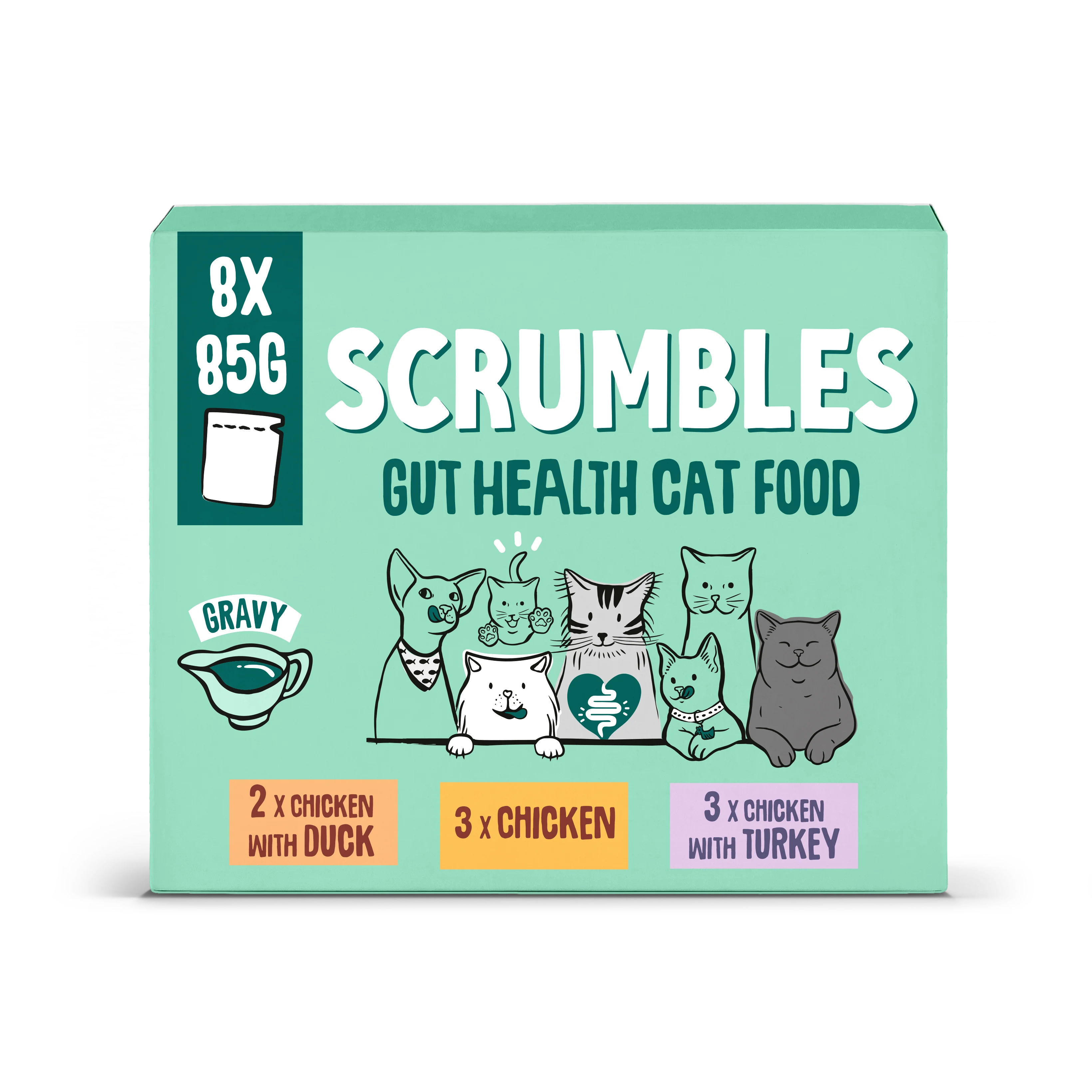 Grain Free Gravy Cat Food Pouches