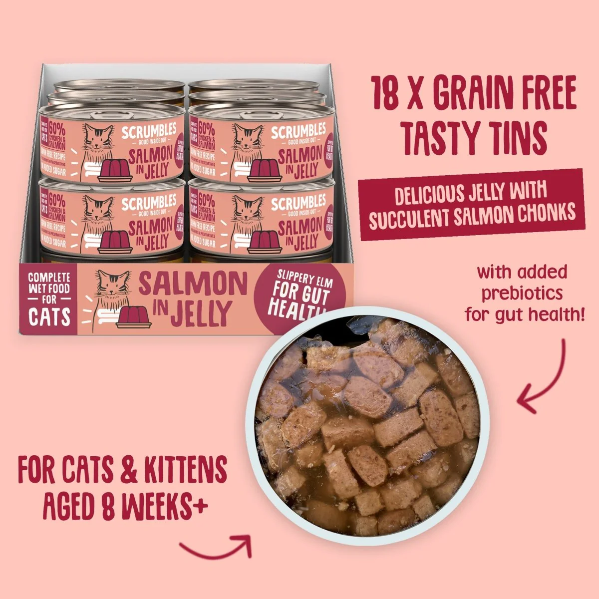 Salmon in Jelly Wet Cat Food - Image 4